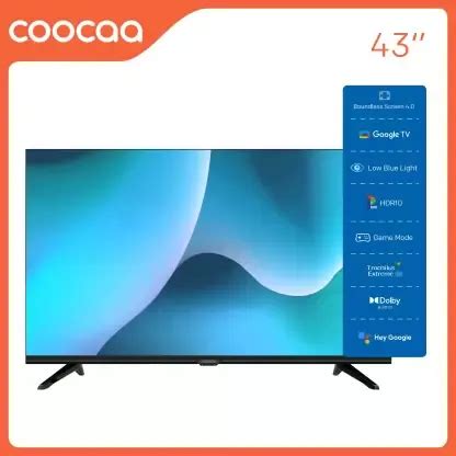 Coocaa Frameless 43Z72 43 Inches Full HD LED Smart Google TV Price in ...