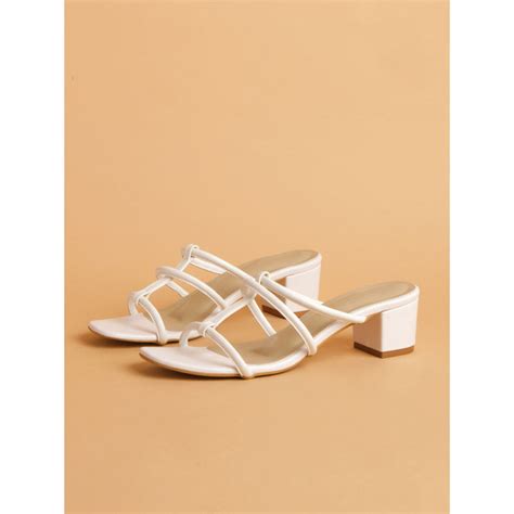 Buy Eridani Solid Berlin White Heels Online