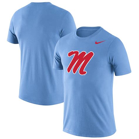 Men's Nike Powder Blue Ole Miss Rebels School Logo Legend Performance T ...