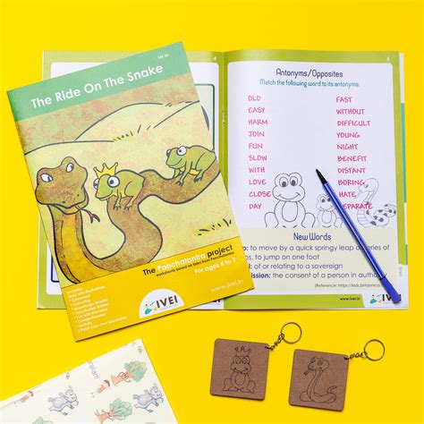 IVEI The Ride on the Snake - Workbook and 2 DIY keychains - 4 to 7 yrs ...