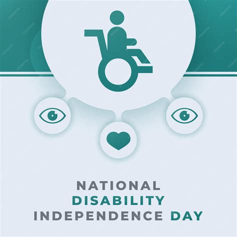 Premium Vector | Happy national disability independence day vector ...