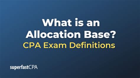 Image result for Allocation Base Definition