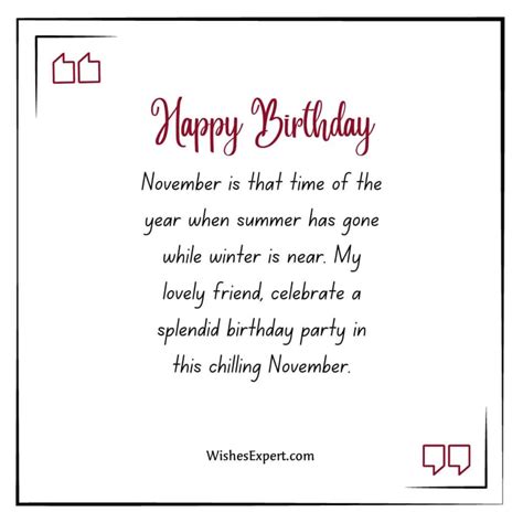 25 Best Happy Birthday November Wishes And Messages