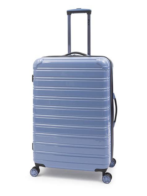 Buy iFLY Hardside Luggage Fibertech 28 Inch Checked Luggage, Ice Blue ...
