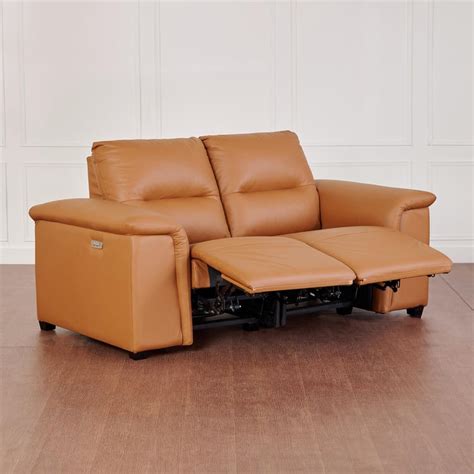 Buy Ritz Half Leather 2-Seater Electric Recliner - Brown from Home ...