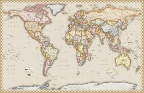 Old Map of World 的图像结果