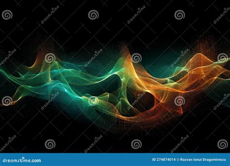 Wave Warp Abstract Background Illustration. Ai Generated Stock ...
