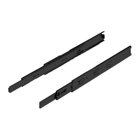 Telescopic Black Finish KA5632 Drawer Channel – Metior
