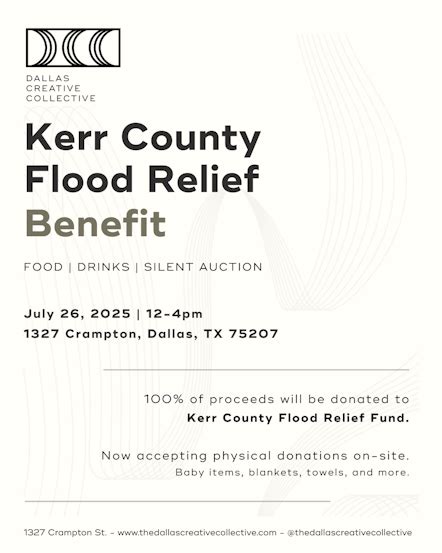 Kerr County Flood Relief Beneift