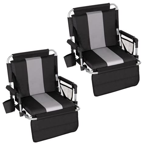 HIGH POINT SPORTS Foldable Stadium Seat Portable Folding Stadium Chairs ...
