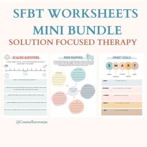 Sfbt solution focused therapy therapy worksheets therapy tools therapy ...