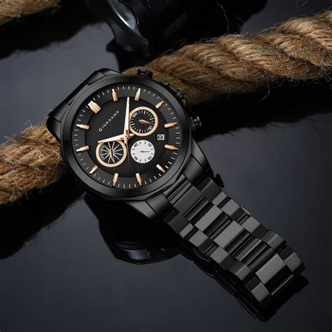 Giordano Analog Wrist Watch for Men Stylish Metal Strap with Water Res