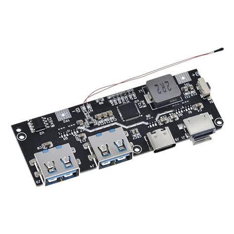 5 USB Port PowerBank Circuit Board 22.5W Dual Quick-Recharge Module ...