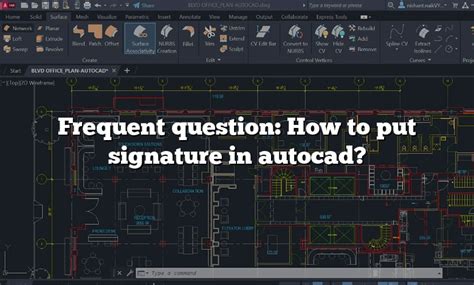 Image result for AutoCAD Draw a Signature Line