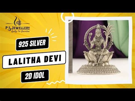 925 Silver Lalitha Devi Articles Idol - AI-1038 – P S Jewellery