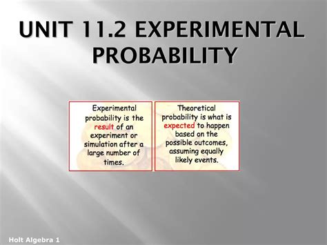 Experimental Probability of Simple Events 的图像结果