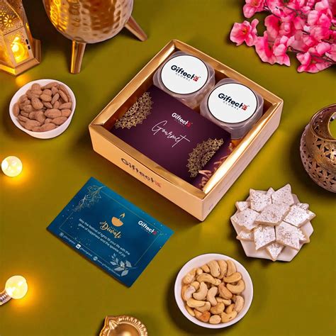 Diwali Gift Hamper - Tranquil Treats | Roasted Dry Fruits, Kaju Katli ...