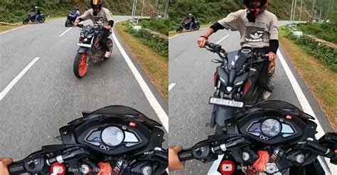 Bajaj ulsar And Yamaha MT5 Riders Crash Into Each Other: Whose Fault ...