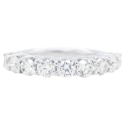 Customizable 1.25 Carat Emerald Cut Diamond Half Eternity Band Ring in ...