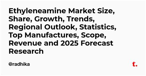 Ethyleneamine Market Size, Share, Growth, Trends, Regional Outlook ...