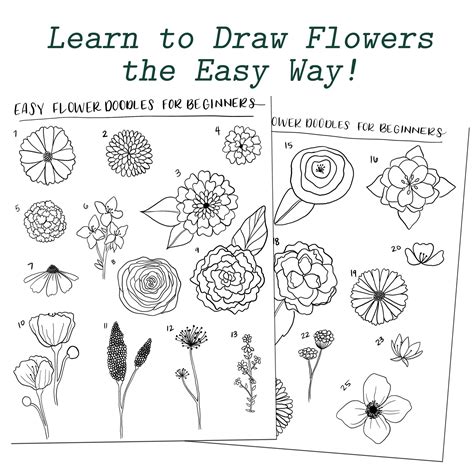 Simple Flower Doodles