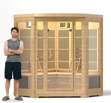 Amazon.com : springspa Infrared Sauna 4 Person, Low EMF Far Infrared ...
