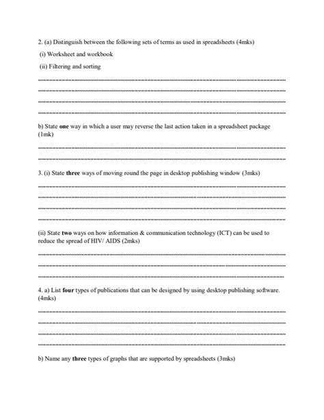 Form 3 Computer Exams 的图像结果