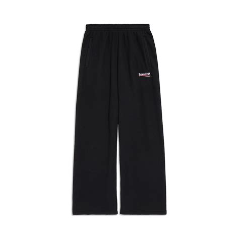 Political Campaign Baggy Sweatpants in Black | Balenciaga US