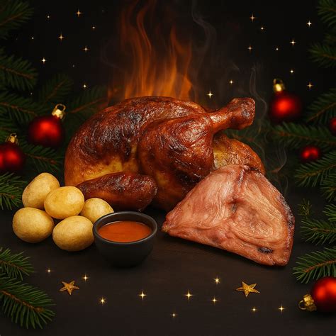 Menú familiar de pollo asado al carbón - La Casa de las Brasas