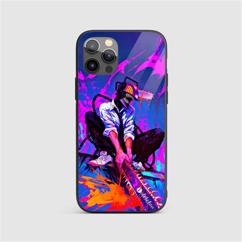 Denji Chaos Splash Silicone Armored Phone Case