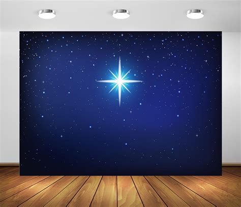 BELECO Telón de fondo de noche de estrellas de tela de 7 x 5 pies ...