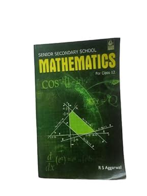 MATHEMATICS FOR CLASS 12 BY RS AGGRAWAL : RS AGGRAWAL: Amazon.in: Books
