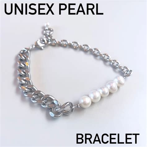 UNISEX Pearl bracelet メンズパール トレンド | kanameTORi
