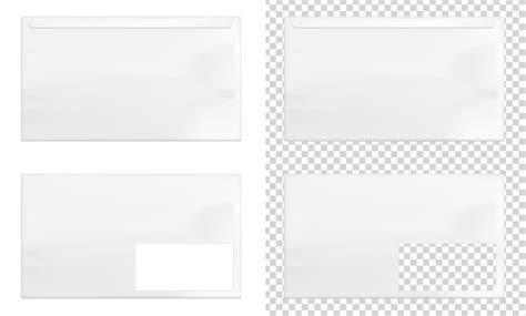 White paper envelope | Premium Vector