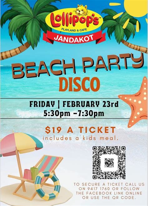Beach Party - Disco, Lollipop's Playland - Jandakot, Alfred Cove ...