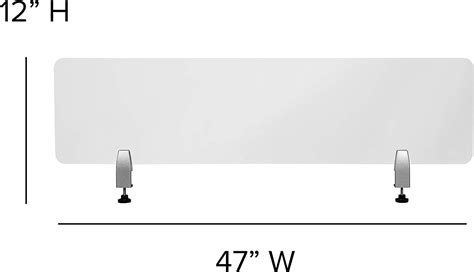 Buy Flash Furniture Clear Desktop Clamp On Acrylic Sneeze Guard Plastic ...
