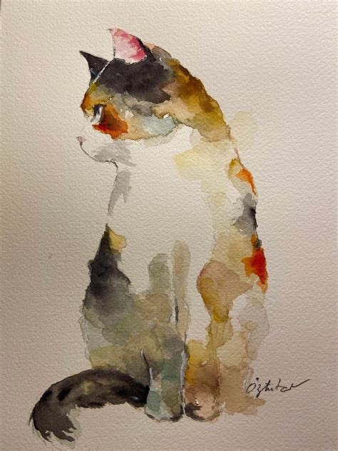Pin by Deborah Rainbird on Art in 2025 | Cat painting, Watercolor cat ...