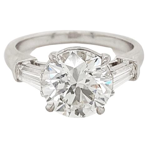 GIA Certified 2.51 Carats Brilliant Round Diamond Solitaire Engagement ...