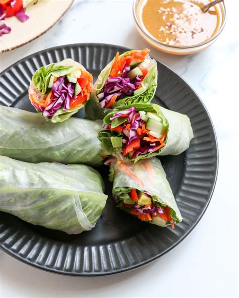 Spring Rolls with Peanut Sauce - Detoxinista