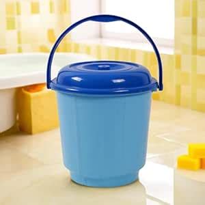 Kuber Industries 18 Liter Bathroom Bucket With Lid & Handle - Plastic ...