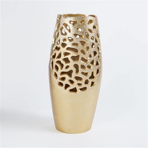 Buy Corsica Zarin Aluminium Cut-Out Vase from Corsica by Home Centre at ...