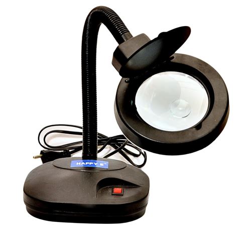 Buy HAPPY E 5X 10X Light-Weight Portable Tabletop Gooseneck Led ...