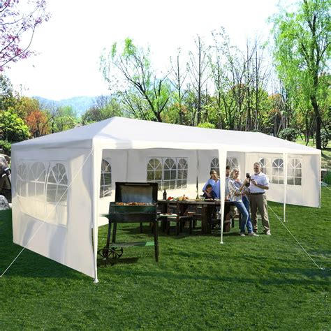 Costway 10'x30' Party Wedding Tent Event Canopies Heavy Duty Pavilion 5 ...