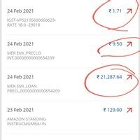 HDFC Bank — Mer emi perc loan false transaction