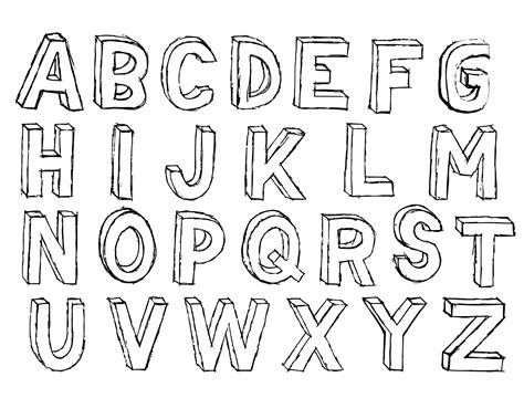 How To Draw Letters In 3D at Maria Garza blog
