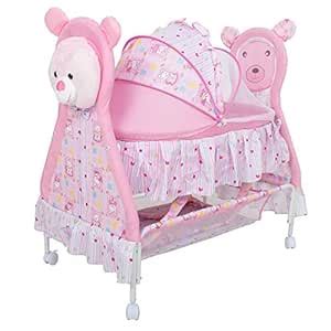 Buy Baybee Baby Comfort Cradle Cot | New Born Baby Swing Cradle with ...
