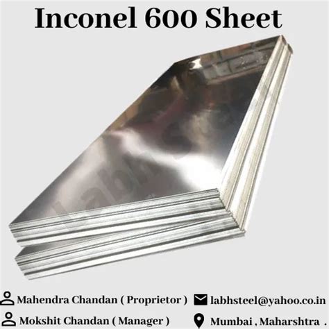 Inconel Sheet & Plate - 601 Inconel Sheet Wholesale Trader from Mumbai