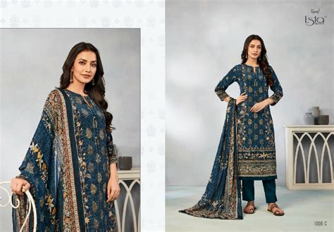 Esta Elnaaz D.no 1006 Colour Wholesale Pure Crape With Hand Work Suits ...