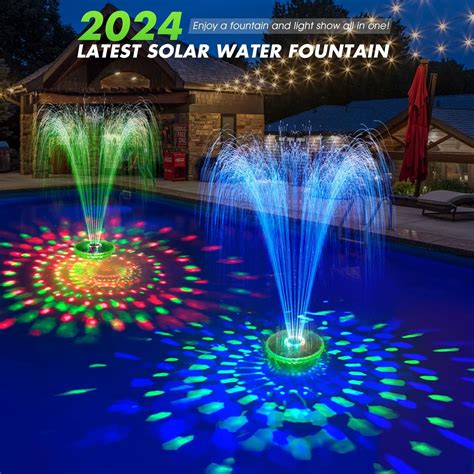 DeeprBetter Solar Pool Fountain with Light,2024 India | Ubuy