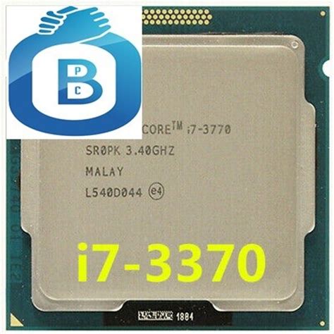 Intel Core i7-3770 Processor 3.4GHz LGA1155 CPU - DYNOKART